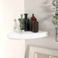 Hoekschap zwevend 25x25x3,8 cm MDF wit