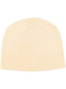 Jil Sander bonnet en maille épaisse - Jaune