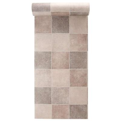 Leen Bakker - Vinyl Pompei - PVC - Grijs - B200 Cm