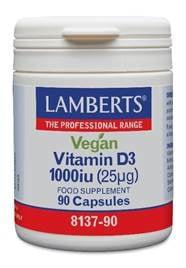 Vitamine D3 1000IE 25 mcg vegan