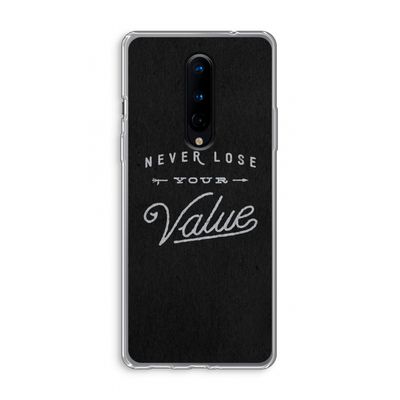 Never lose your value: OnePlus 8 Transparant Hoesje