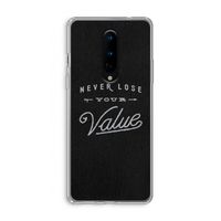Never lose your value: OnePlus 8 Transparant Hoesje