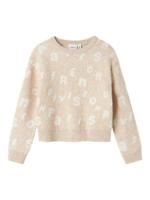 Name it winter sweater meisjes - grijs - regular fit, gebreid - NkfOline
