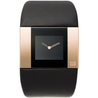 Horlogeband Danish Design IQ11Q783 Leder Zwart 18mm