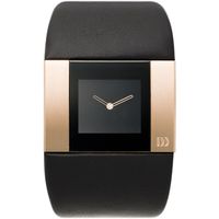Horlogeband Danish Design IQ11Q783 Leder Zwart 18mm