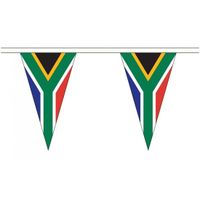 Extra lange Zuid Afrika vlaggenlijnen van 5 meter   -