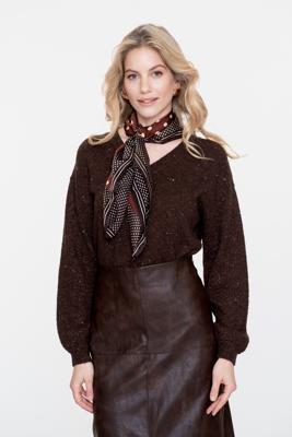 Geisha Pullover Lurex And Sequinces 54542-14 Trui 775 Brown/copper
