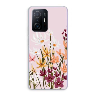 Painted wildflowers: Xiaomi 11T Pro Transparant Hoesje