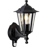 Brilliant Carleen 91019A06 Buitenlamp met bewegingsmelder (wand) E27 Zwart