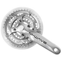 M-Wave Crankstel 42/32/22 alu polish +2mm