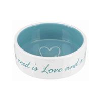 Voerbak voor honden Trixie Pet's Home Blauw Crème Ø 12 cm 300 ml