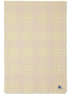 Burberry écharpe réversible à carreaux - Rose