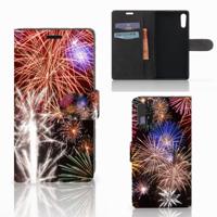 Sony Xperia XZ | Sony Xperia XZs | Wallet Case | met Pasjes | Vuurwerk