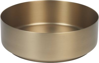 Ben Stradius ronde waskom Ø36x12cm RVS geborsteld messing