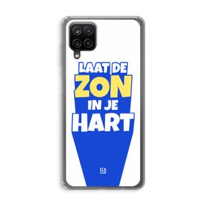 Laat de zon in je hart: Samsung Galaxy A12 Transparant Hoesje