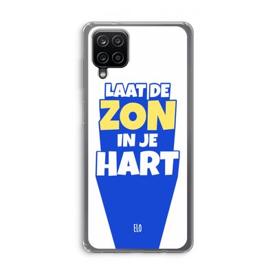 Laat de zon in je hart: Samsung Galaxy A12 Transparant Hoesje