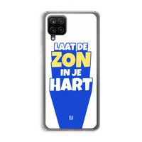 Laat de zon in je hart: Samsung Galaxy A12 Transparant Hoesje