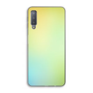 Minty mist pastel: Samsung Galaxy A7 (2018) Transparant Hoesje