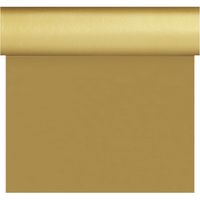 Feestartikelen gouden tafelkleden/tafellopers/placemats 40 x 480 cm - thumbnail