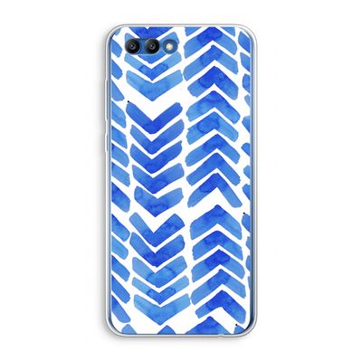 Blauwe pijlen: Honor 10 Transparant Hoesje