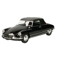 Modelauto/speelgoedauto Citroen DS 19 1965 - zwart - schaal 1:24/20 x 7 x 6 cm - thumbnail