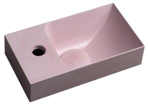 Sapho Piccolino fontein beton kraangat links 31x17cm roze