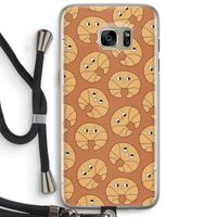 Croissant: Samsung Galaxy S7 Edge Transparant Hoesje met koord