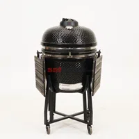 Volt! Industries Grenade Grill 24 inch Zwart Keramische Kamado BBQ XL Barbecue