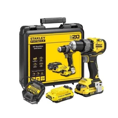 Boormachine - STANLEY FATMAX - SFMCD725D2K-QW - 80 Nm - 18V - 15 koppelstanden