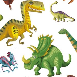 160 stickers Dinosaurussen DJECO groen