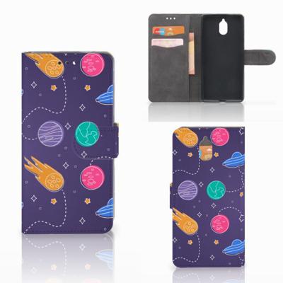 Nokia 3.1 (2018) | Wallet Case | met Pasjes | Space Nokia 3.1 (2018) | Wallet Case | met Pasjes | Space