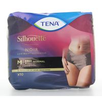 Tena Silhouette normal low waist black maat M (10 st)