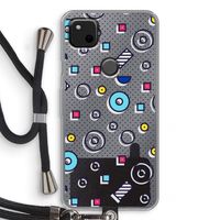 8-bit N°9: Pixel 4a Transparant Hoesje met koord