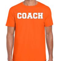 Cadeau t-shirt voor heren - coach - oranje - bedankje - verjaardag
