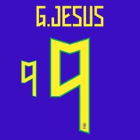 G.Jesus 9 (Officiële Brazilië Bedrukking 2022-2023)