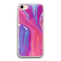Paarse stroom: iPhone 7 Transparant Hoesje