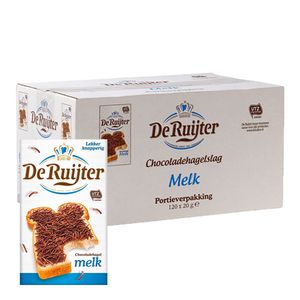 De Ruijter - Chocoladehagel melk - 120x 20g