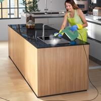 Draagbare Stoomreiniger 1400W Stoomreiniger Onder Druk Continue Stoom en Onbeperkt Gebruik 400 ml Watertank 14-Delige Accessoireset