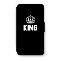 King zwart: iPhone XS Flip Hoesje