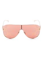 Gucci Eyewear lunettes de soleil à monture oversize - Rose - thumbnail