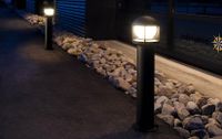 SG LED verlichting Opus zwart E27 fitting 97cm hoog 22cm diameter gemaakt van aluminium 614733