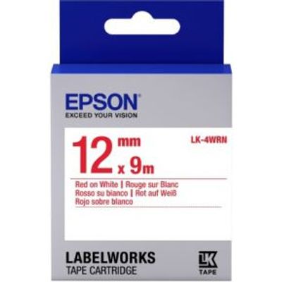 Epson C53S654011 Rood op wit labelprinter-tape