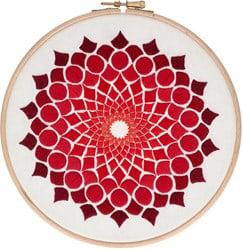 Kaleidoscope OG (20 cm) Borduurpakket 001 Rood