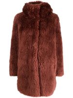 Yves Salomon manteau court à capuche - Marron Yves Salomon manteau court à capuche - Marron