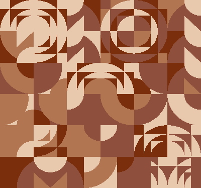 Abstract geometrisch ontwerp terracotta behang