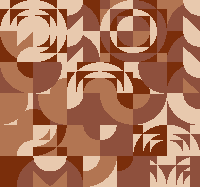 Abstract geometrisch ontwerp terracotta behang