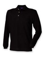 Henbury W105 Long Sleeved Cotton Piqué Polo Shirt
