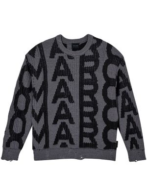 Marc Jacobs pull The Monogram à effet usé - Gris