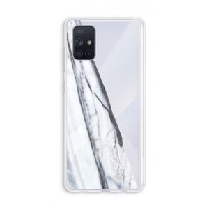 Gestreepte marmer: Galaxy A71 Transparant Hoesje