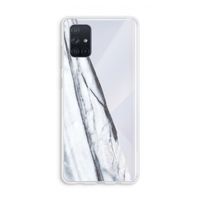 Gestreepte marmer: Galaxy A71 Transparant Hoesje